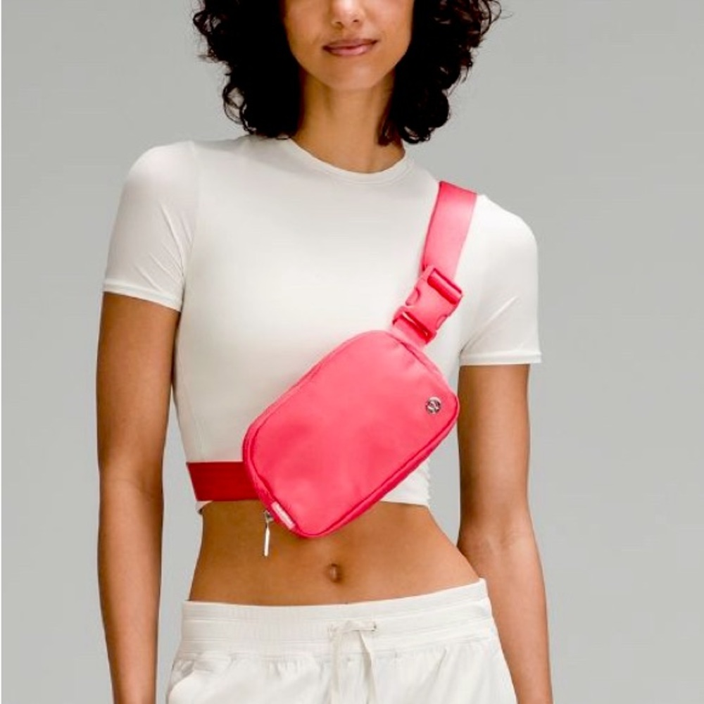 LULULEMON EVERYWHERE BELT BAG 1L GLAZE PINK GOLD HARDWARE NWT